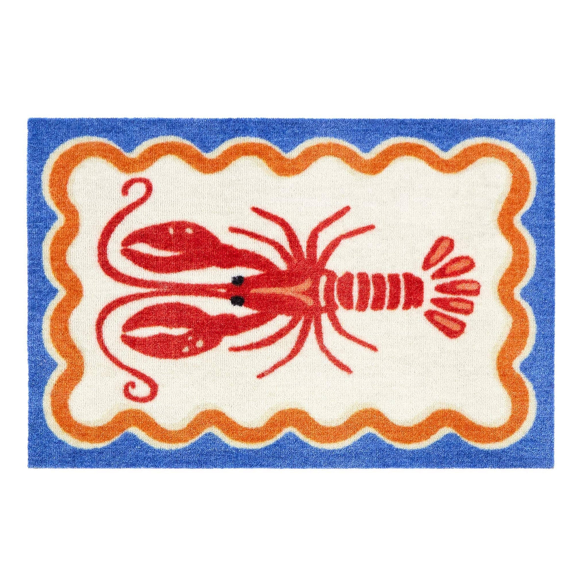 Lobster design Printed Bathroom Mat Dip & Drip: 50x75