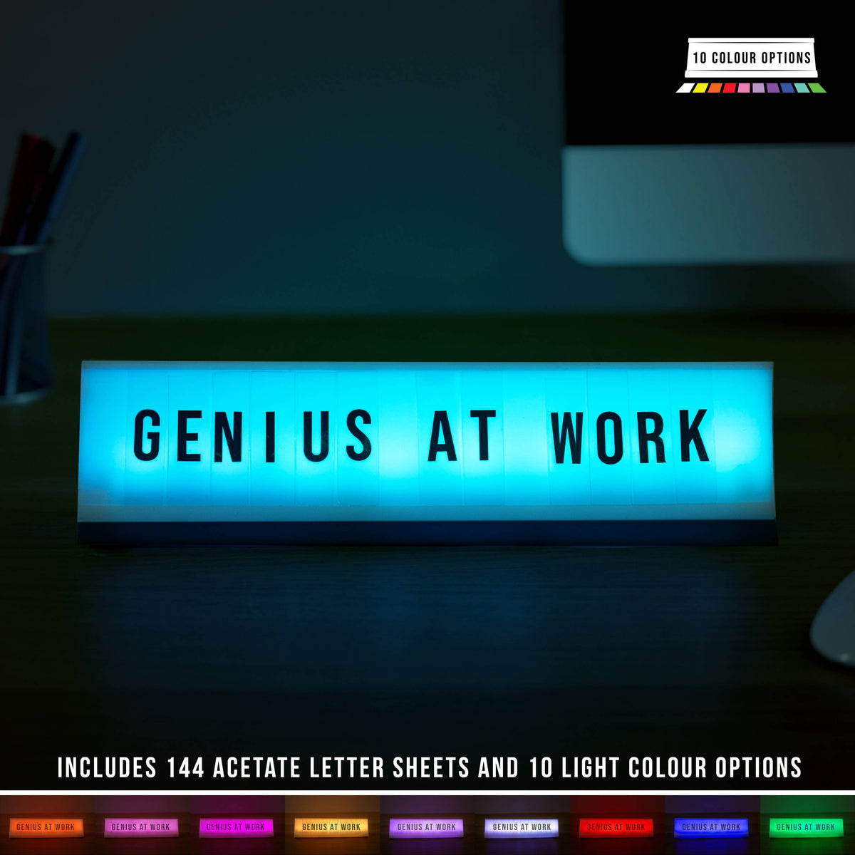 LIGHT UP DESK PLAQUE