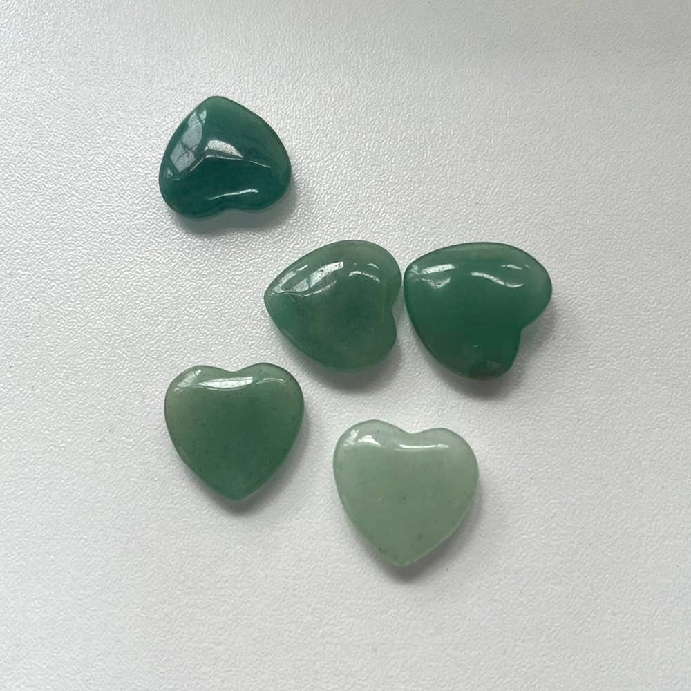 Mini Crystal Heart, 2cm: Green Aventurine