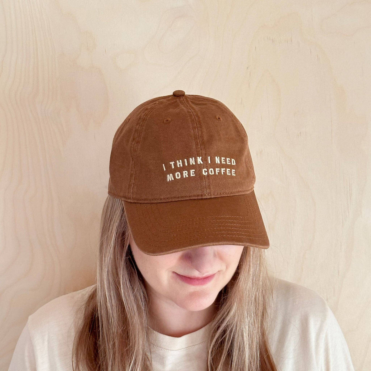 I Think I Need More Coffee - Cotton Baseball Cap