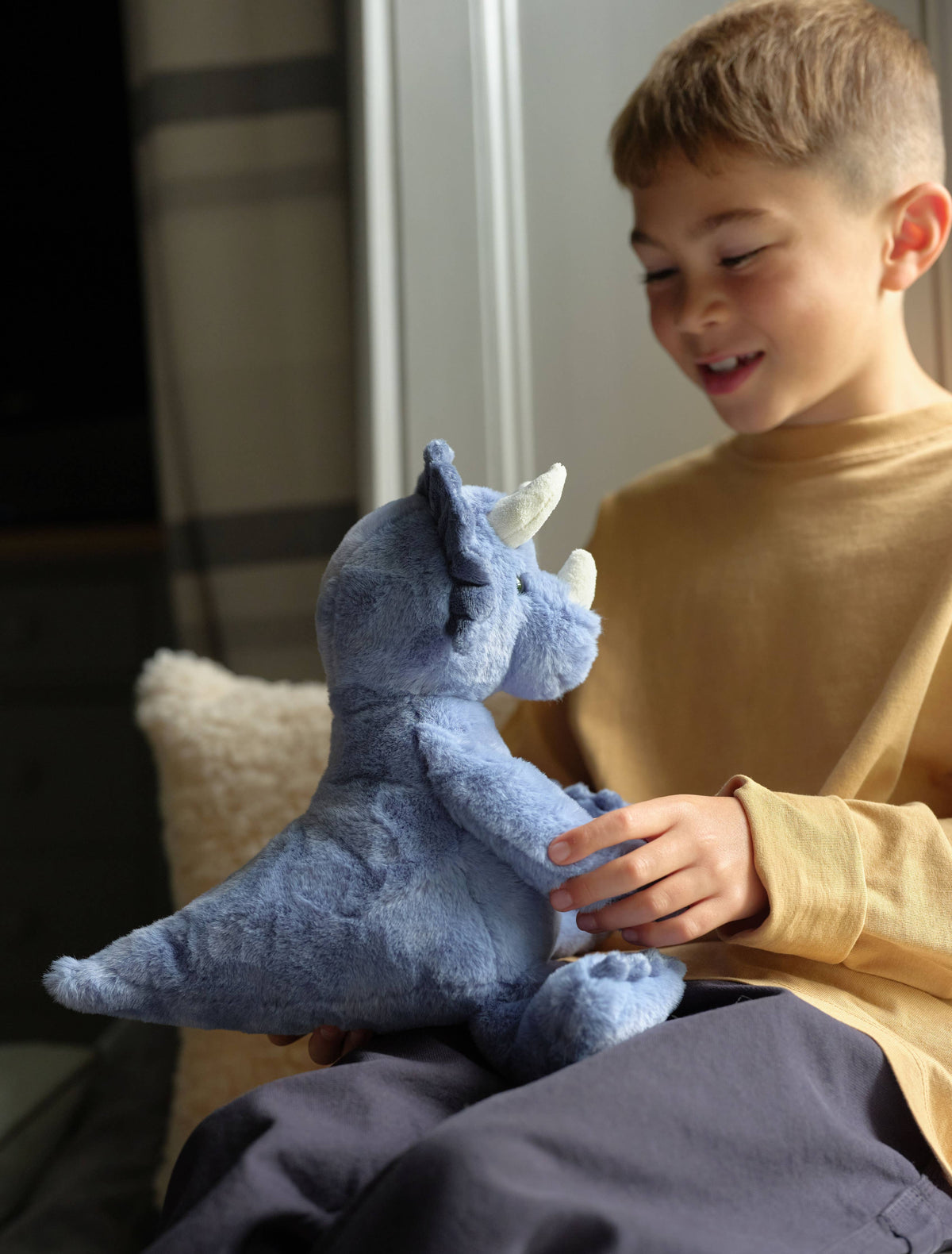 Troy Triceratops Denim Blue