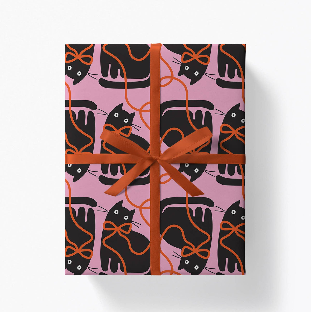 Ribbon Cat - Gift Wrap | Wrapping Paper | Craft Paper