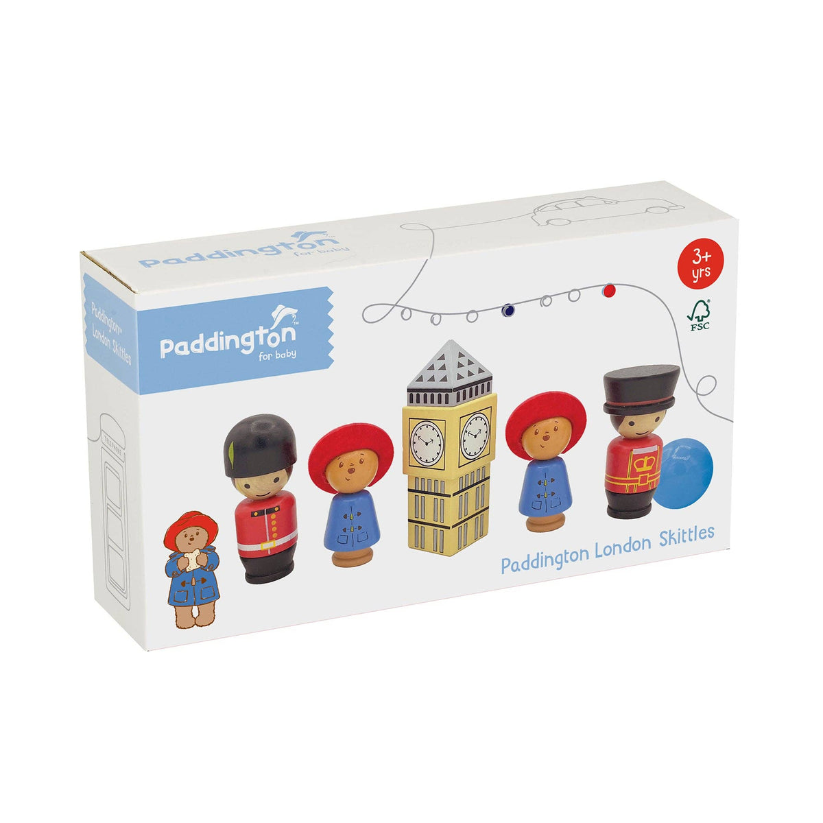 Paddington™ Wooden Skittles