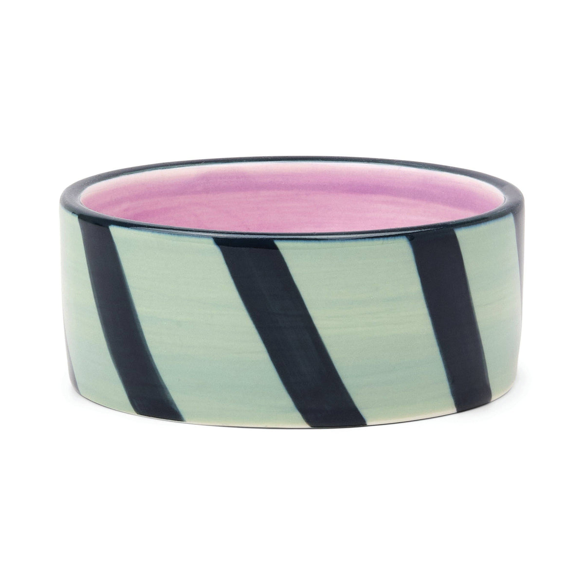 The Izzy Wine Coaster - Blue &amp; Green Stripe