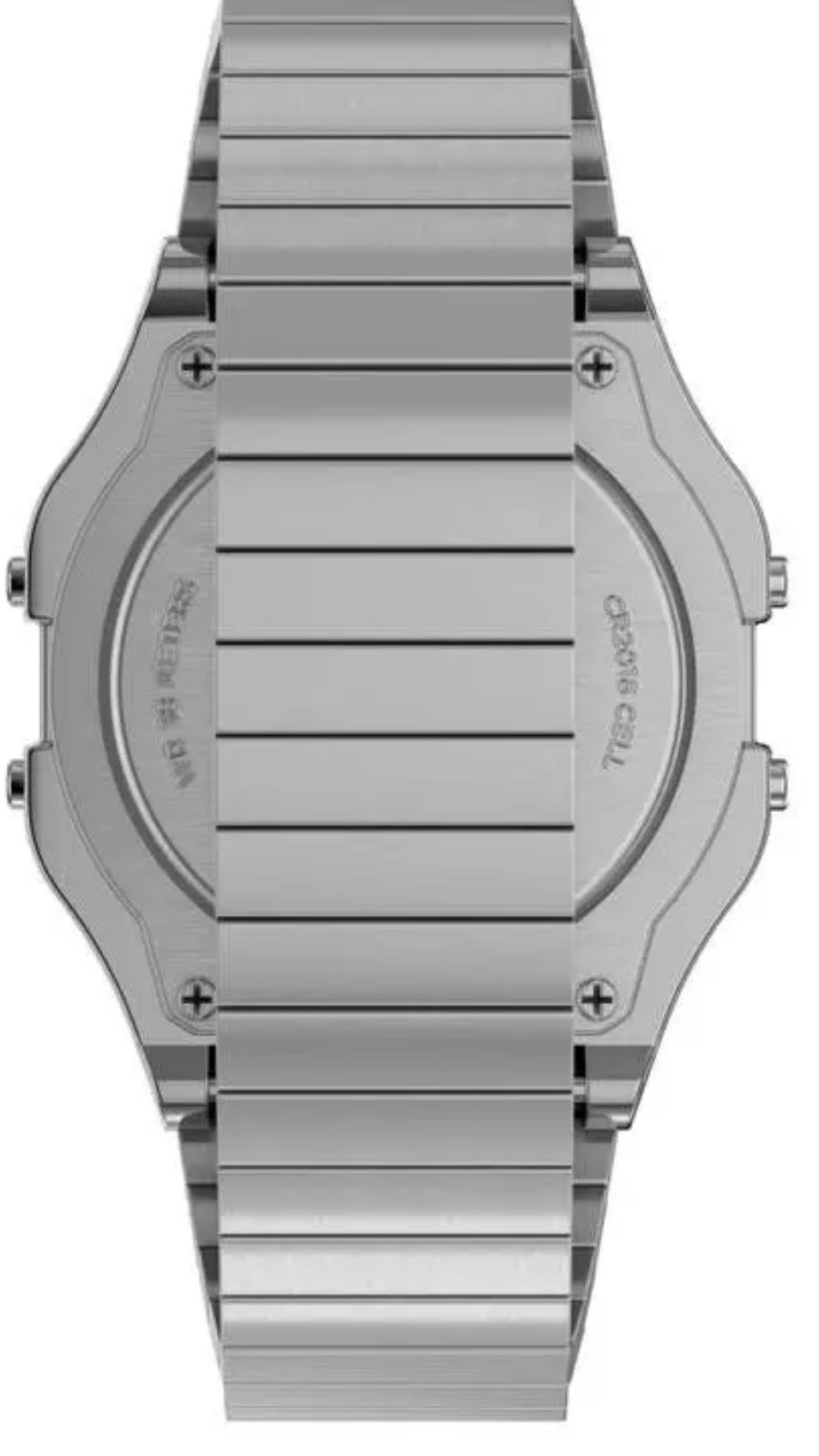 Timex T80 Silver 34mm Digital Watch