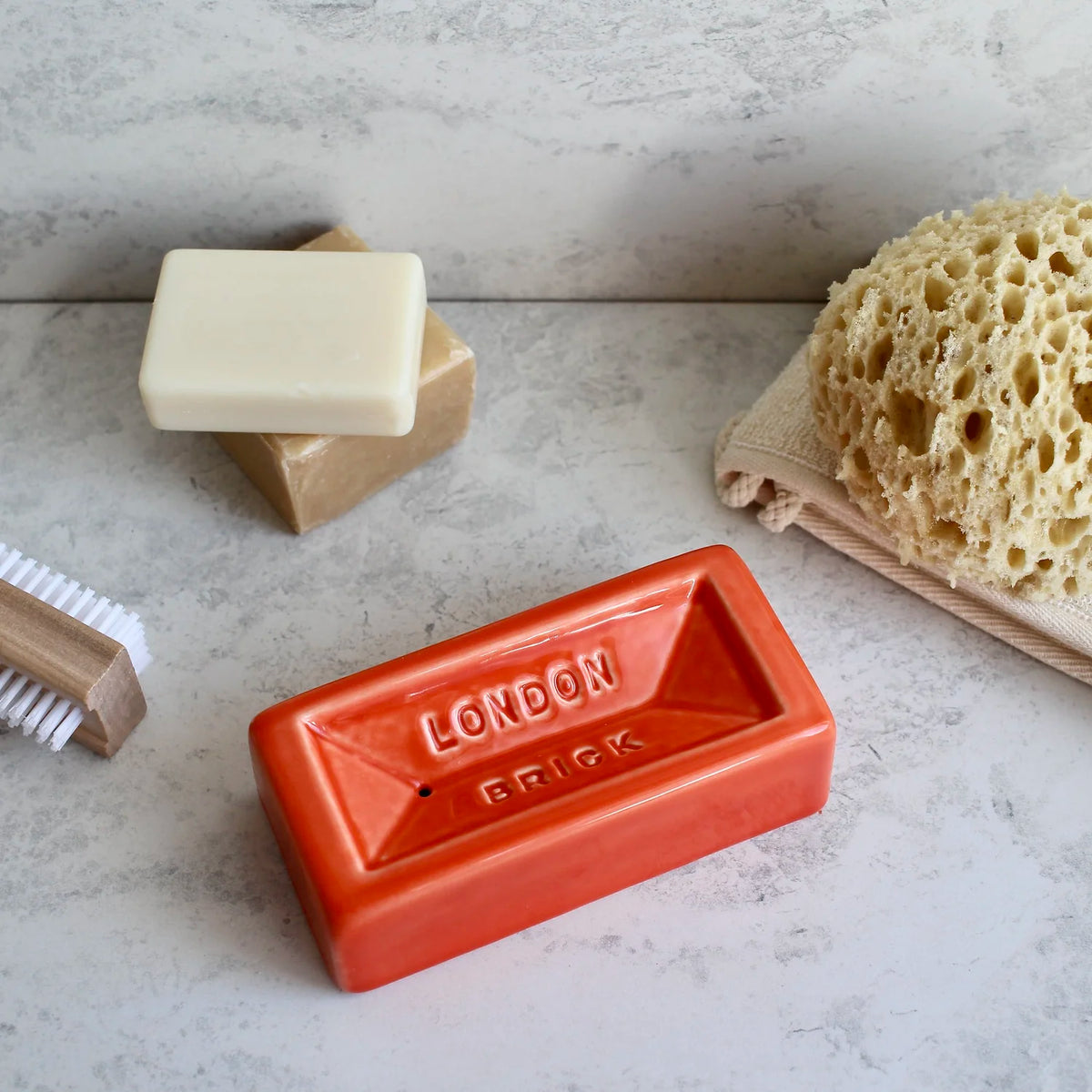 London Brick Soap Dish (Orange)