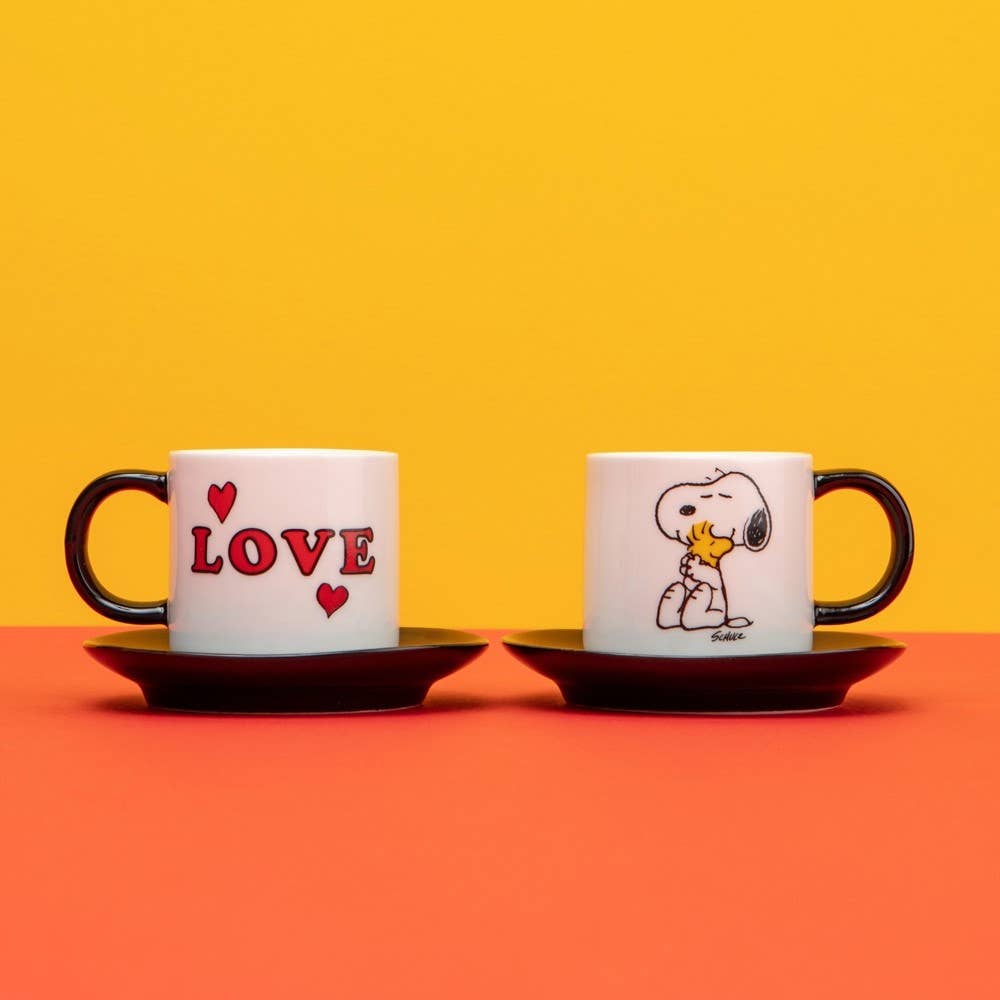 Peanuts Espresso Set of 2 - Love