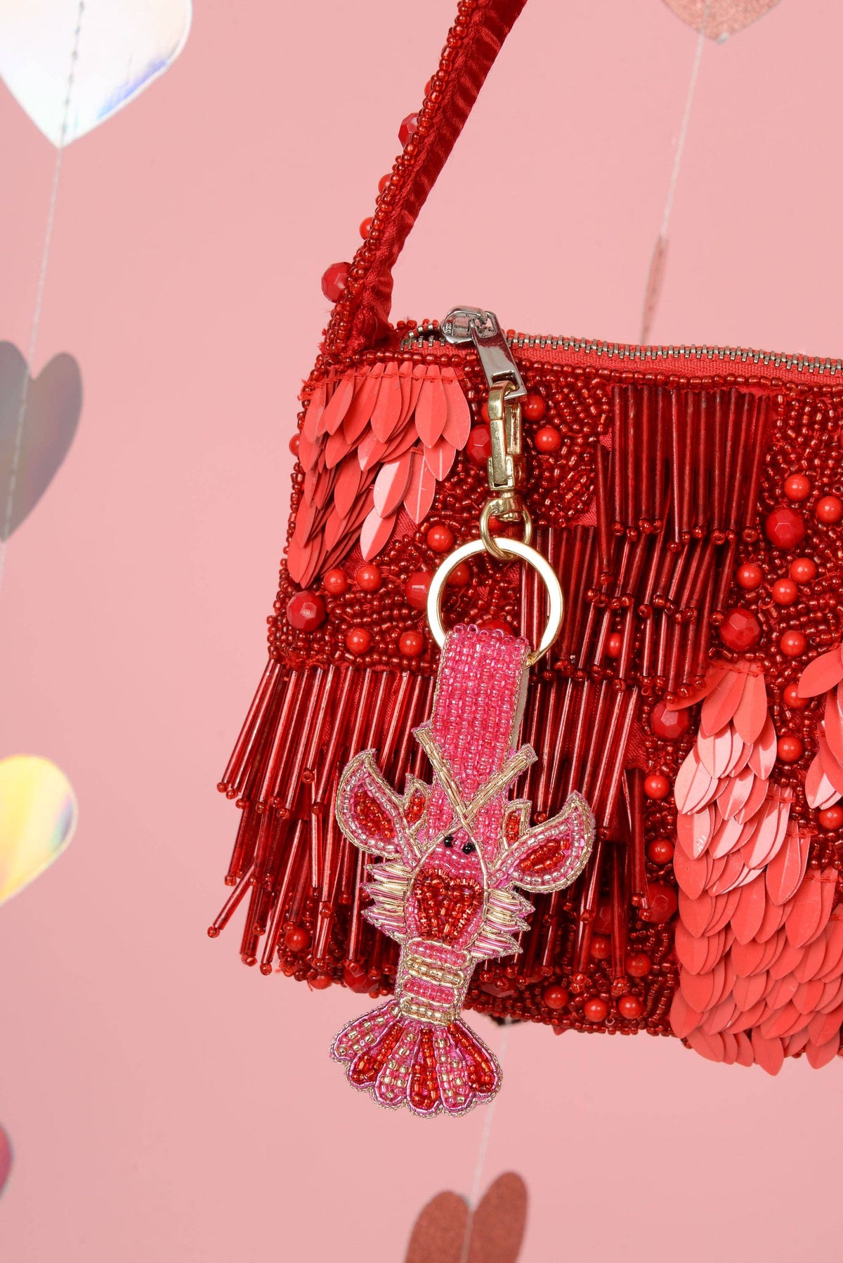 LOBSTER LOVE KEYRING/BAG CHARM