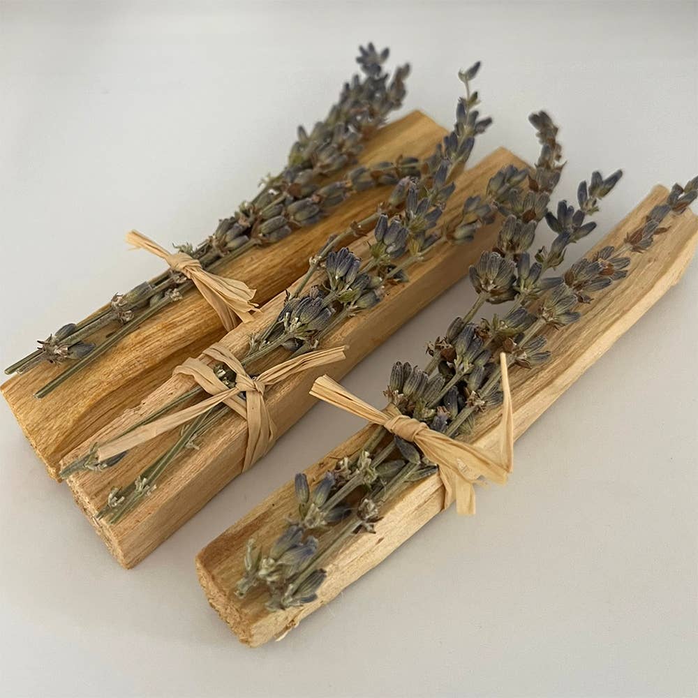 Mini Smudge Cluster, Palo Santo with Lavender 4&quot;