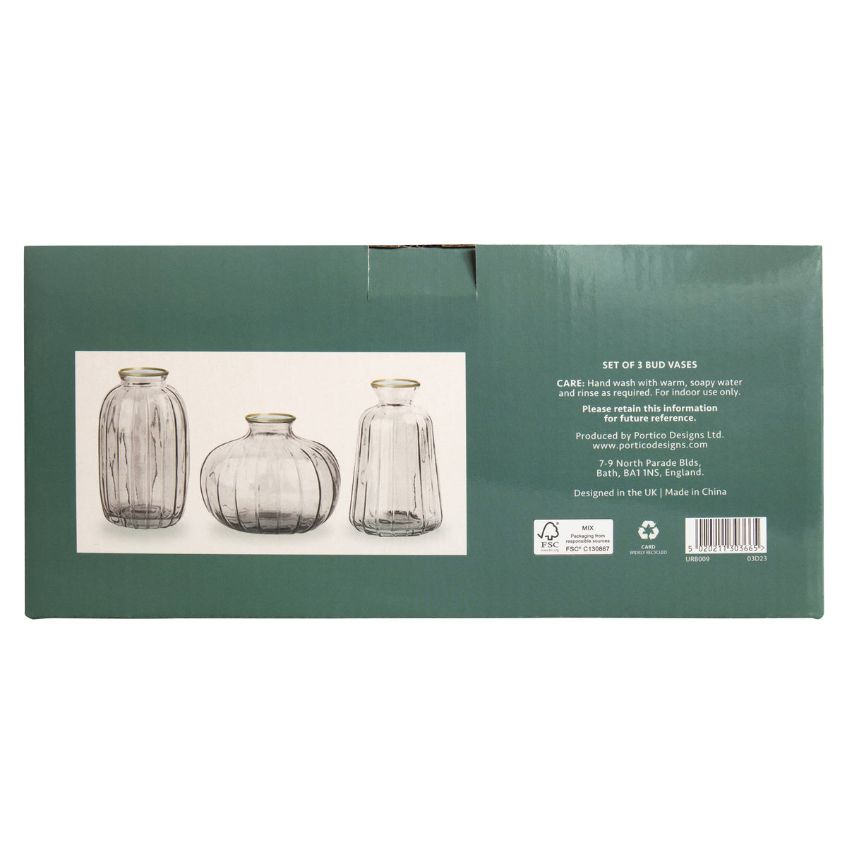 Urban Gardener Set of 3 Bud Vases