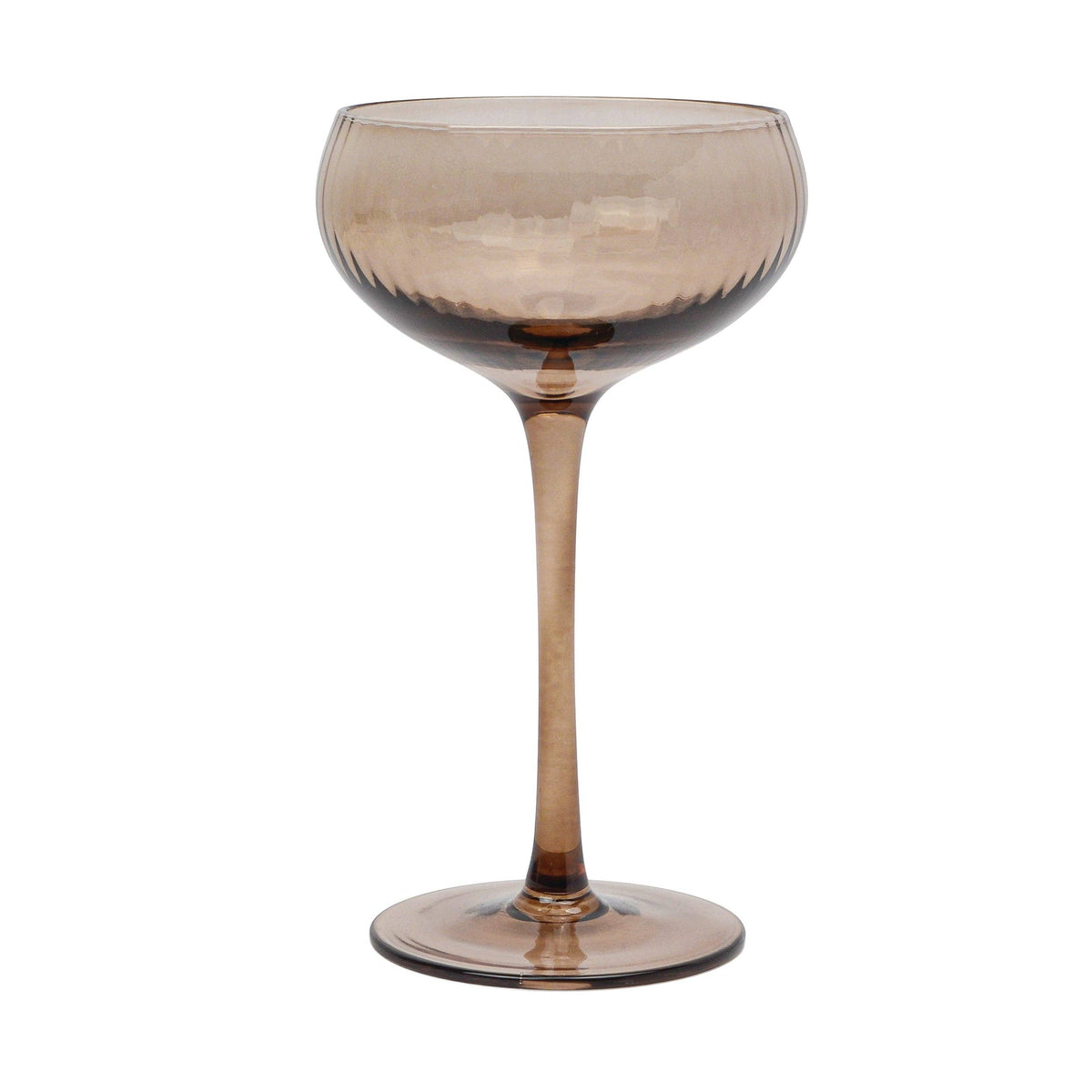 Here's How "The Lou" Coupe Glass - Set of 2 Smoke