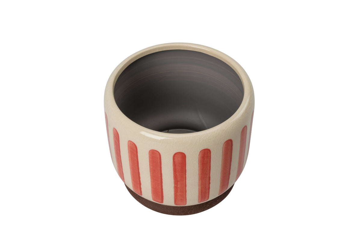 Collectors Indoor Pot 13cm Red Stripe