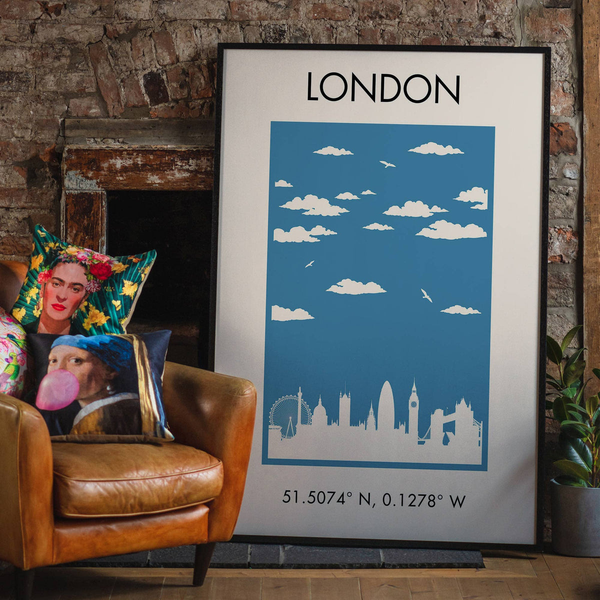 London Tourist Style Poster Print