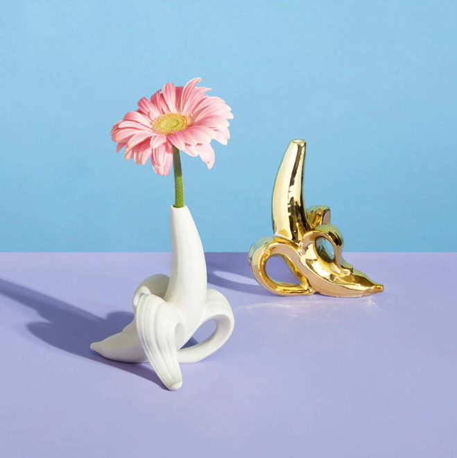 Banana Ceramic Vase | Home Ornament Decor