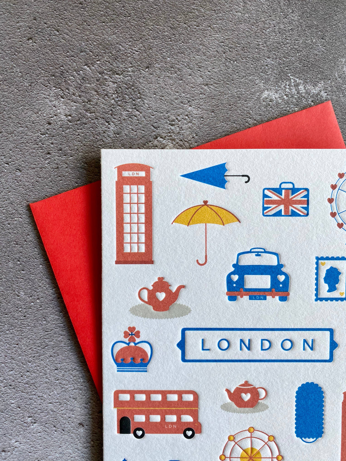 London Letterpress Card