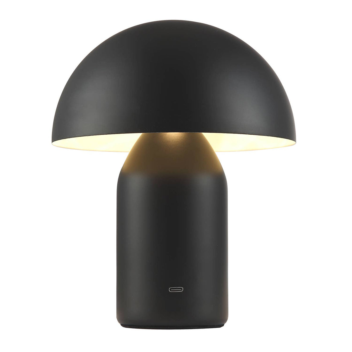 Modern Rechargeable Mushroom Table Lamp With Touch Dimmer