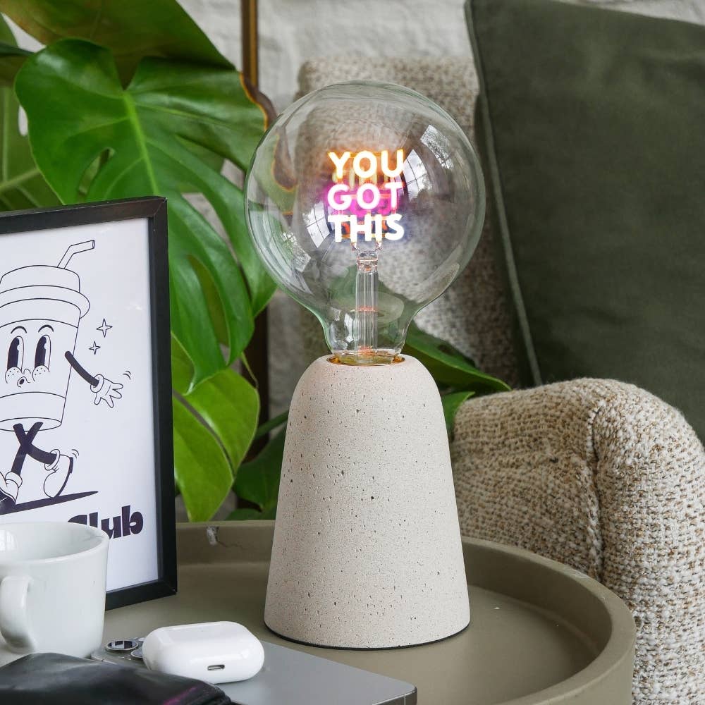 LED Text Light Bulbs- Screw Down: You Got This (NEW)