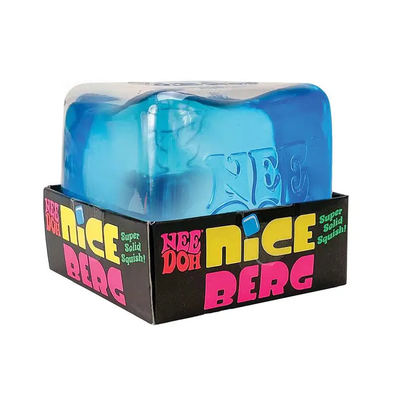 NeeDoh Niceberg Large Cube Solid Squish Fidget Toy