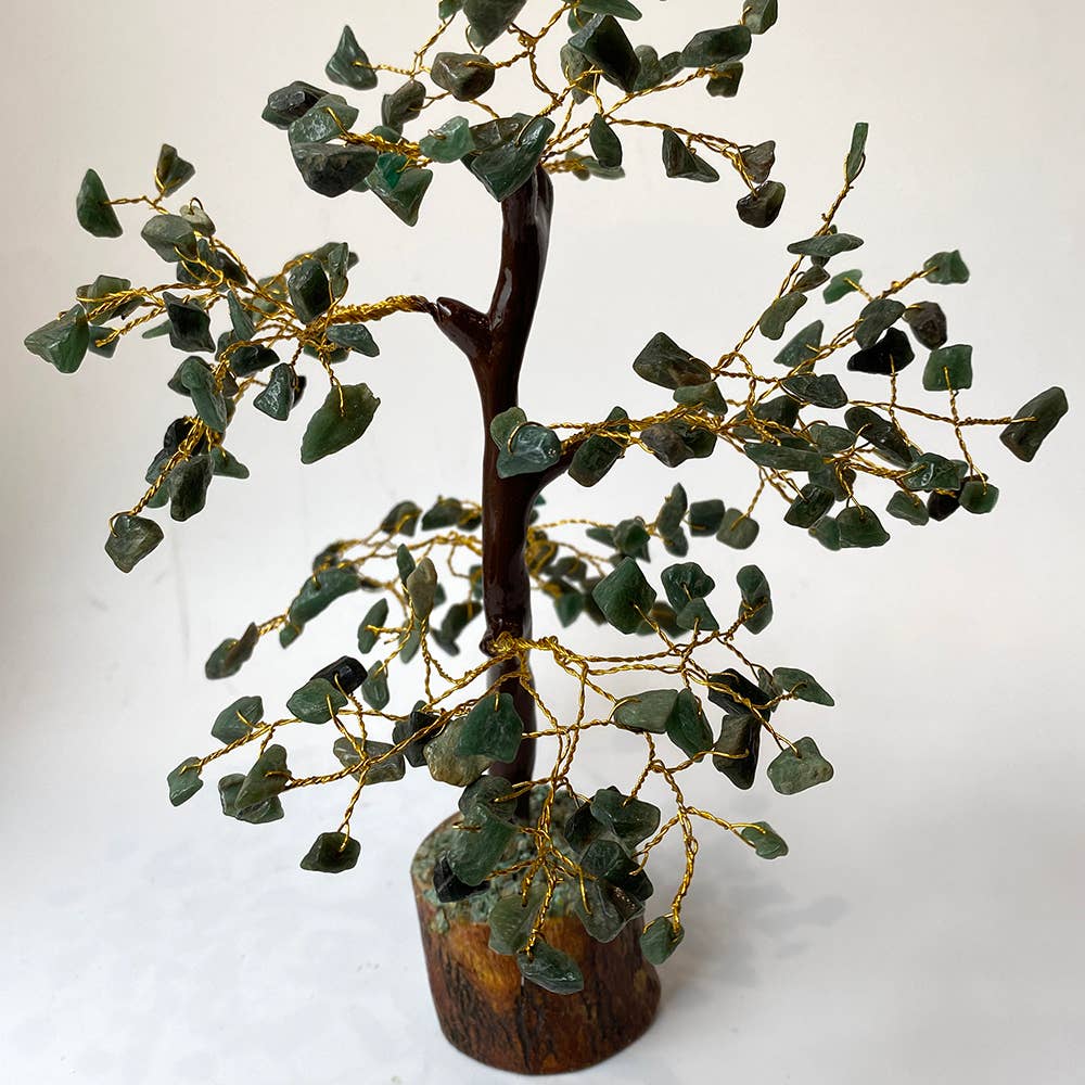 Gemstone Tree, 200 Beads, 20cm: Green Aventurine