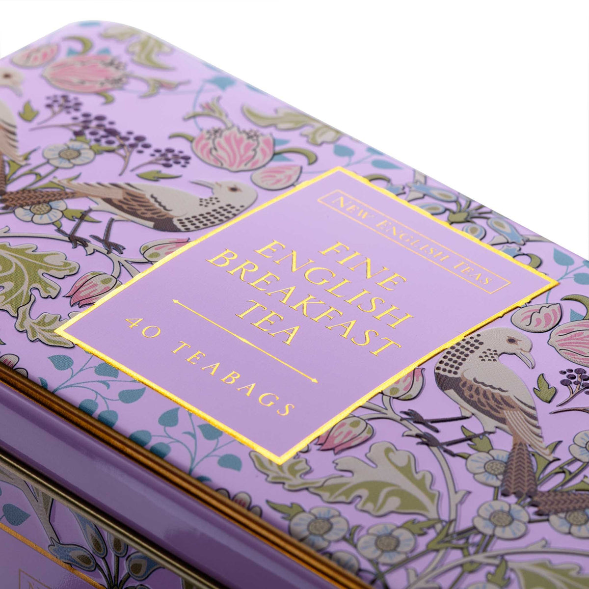 Song Thrush 40 Teabag Tin - English Breakfast - Pink