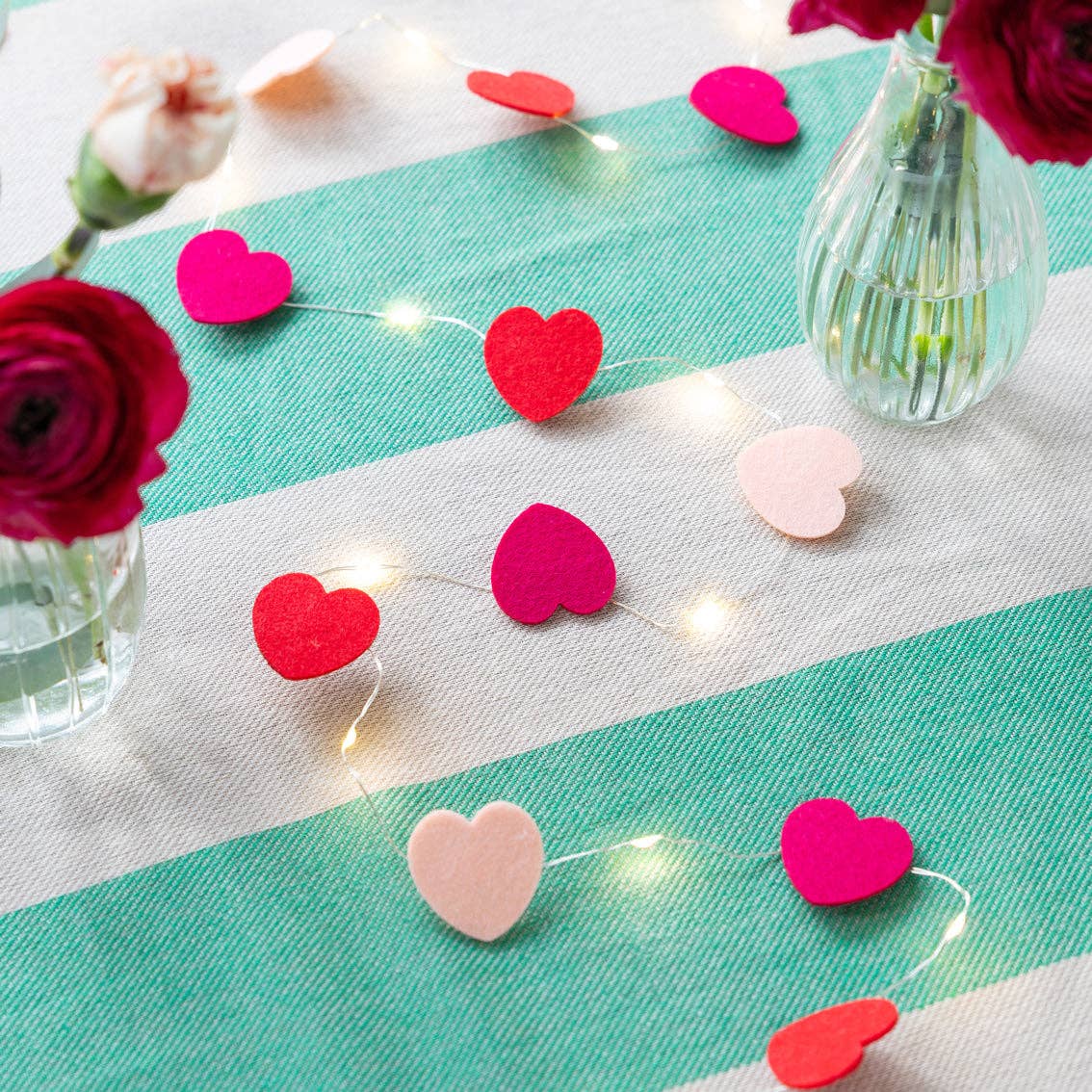 Heart Felt String Lights - 2m | Valentines Decor |