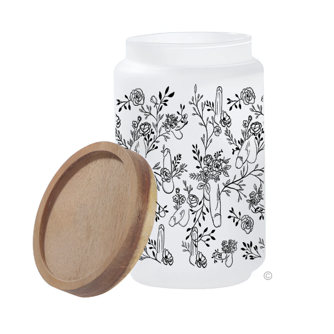 Quirky Floral Storage Jar