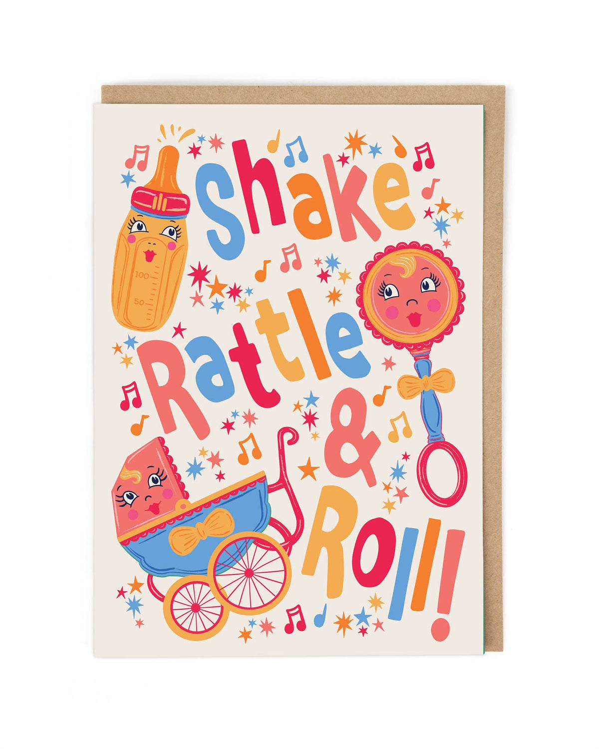 Shake Rattle & Roll Greeting Card