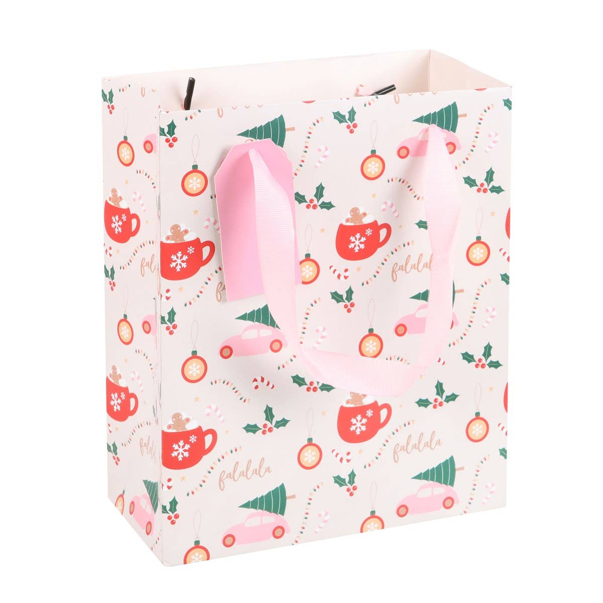 23cm Medium Sugarplum Fun Christmas Print Gift Bag