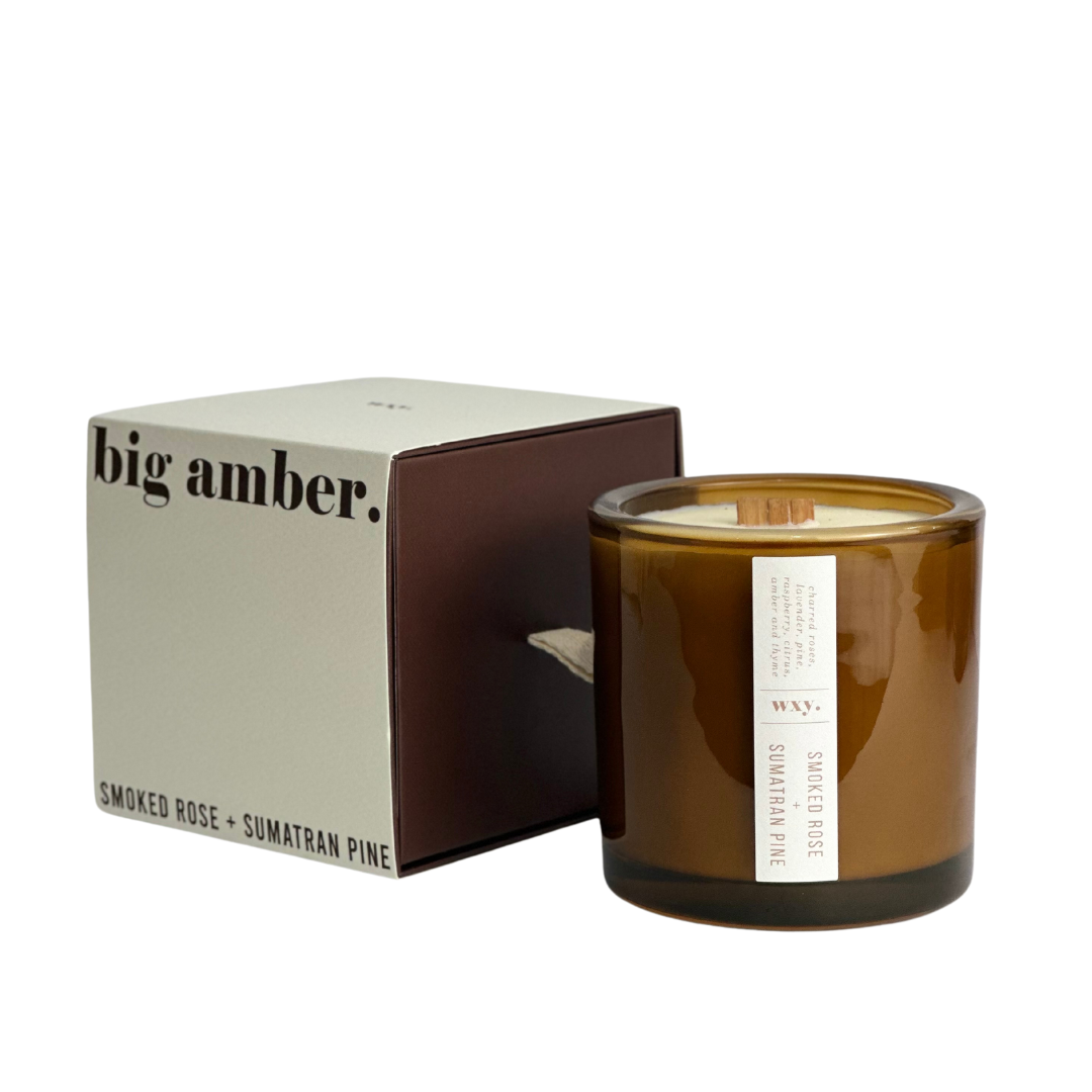 Big Amber Candle