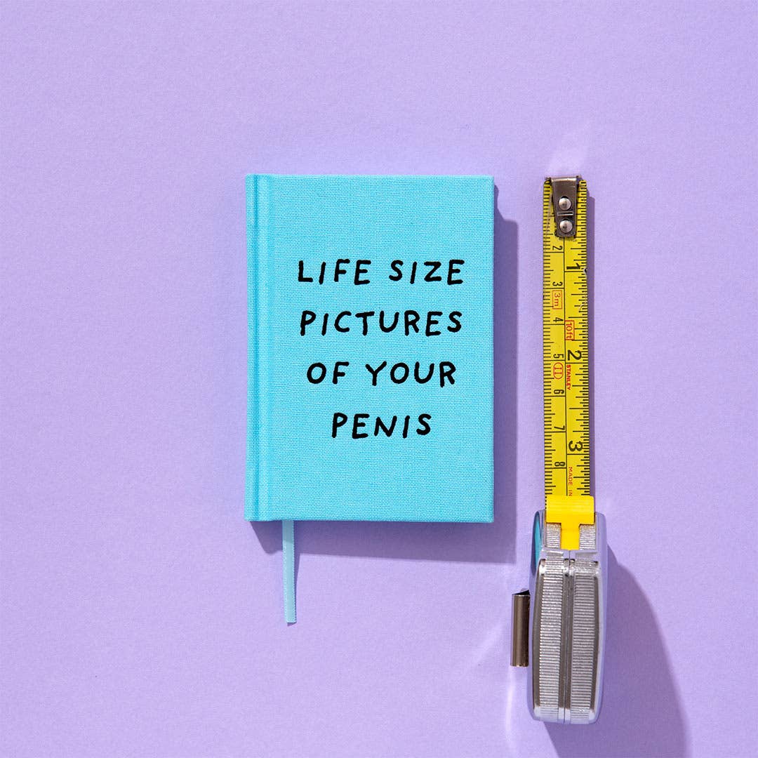 Life Size Pictures of Your Penis Fabric Hardback Notebook (A7) (13488)