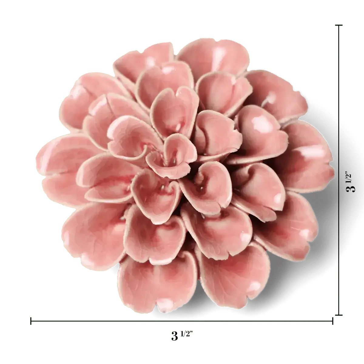English Garden Ceramic Flower Champagne Pink Hydrangea -EG36: Flower Pink