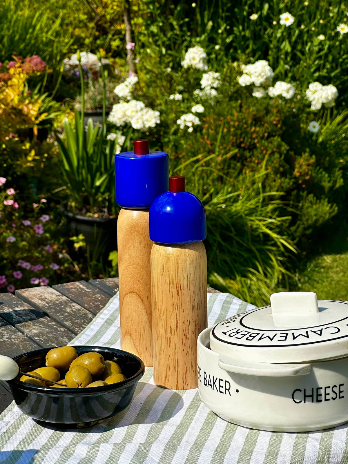 Salt &amp; Pepper Grinder - Navy &amp; Red