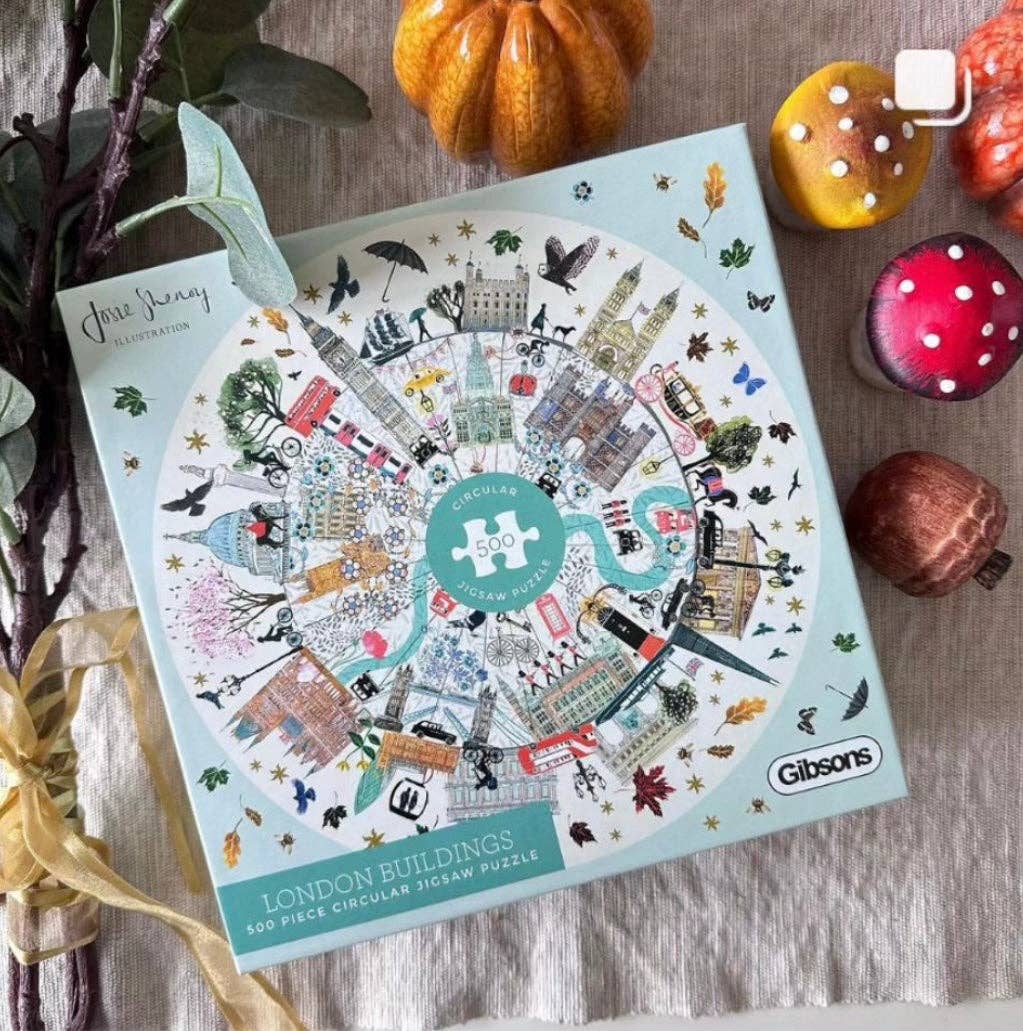 London Buildings 500 Piece Circular Jigsaw Puzzle