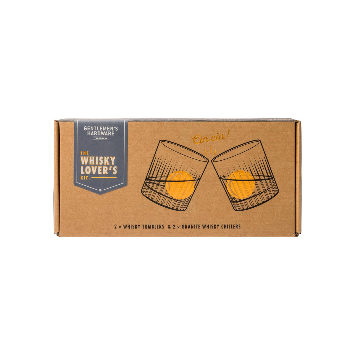 Gentlemen&#39;s Hardware Cocktail Tumbler &amp; Whisky Stones Set
