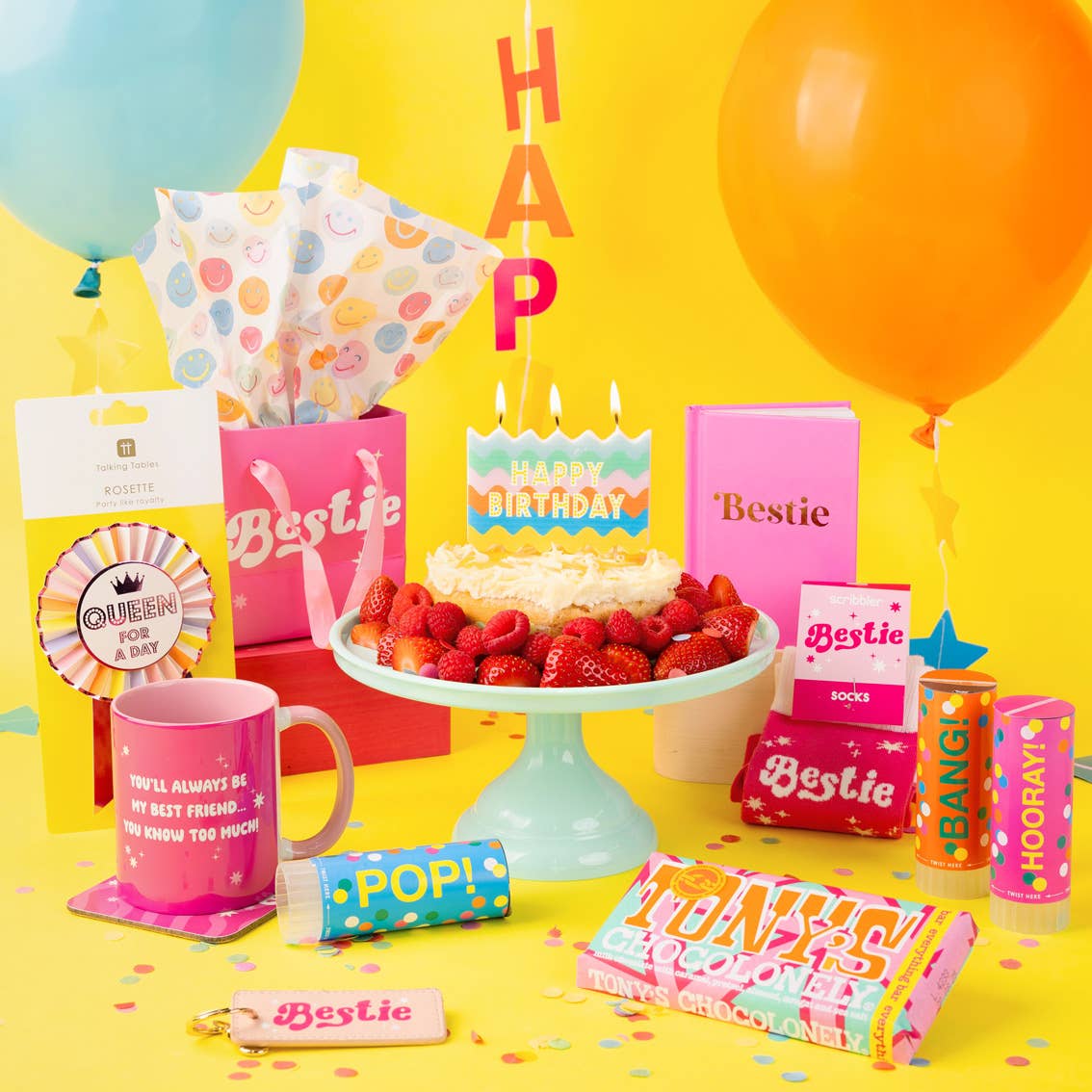 Colourful Wavy Block Birthday Candle | Birthday |