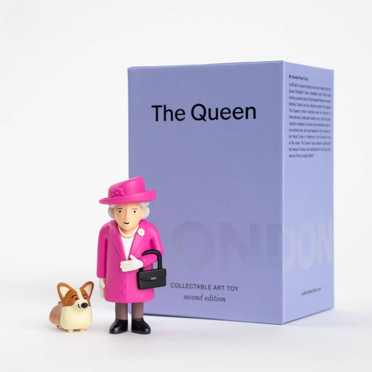 Queen Elizabeth & Royal Corgi – London Souvenir  Best Seller: Green