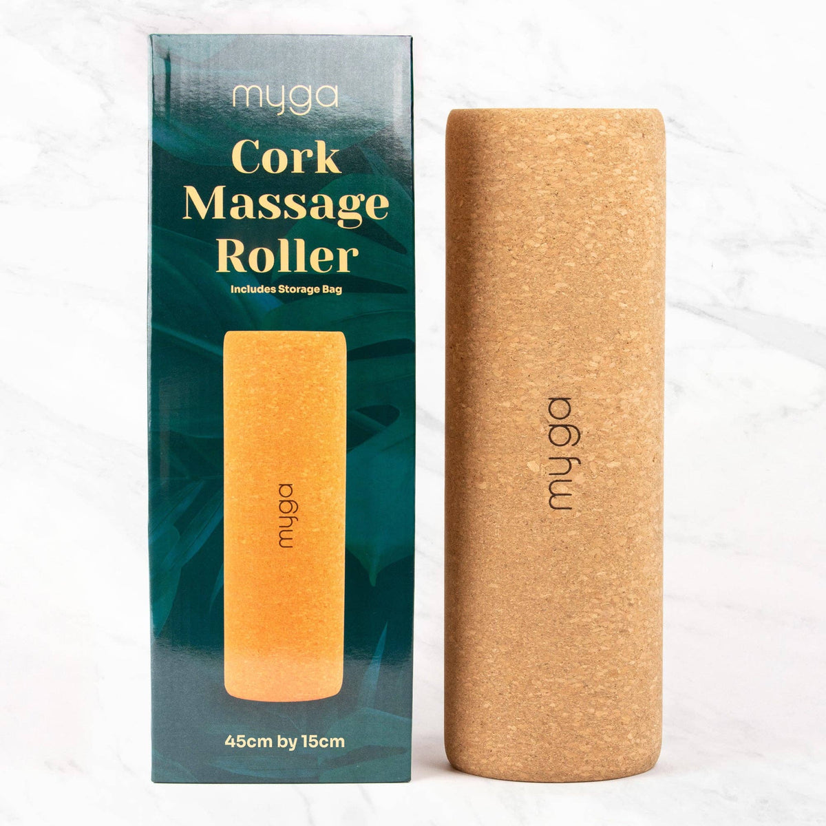 Natural Cork Fascia Massage Roller Available in 10 x 30cm and 15 x 45cm: 30cm