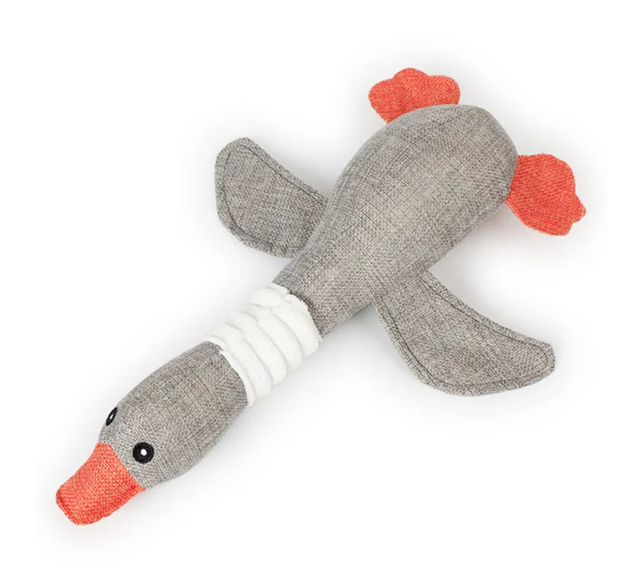 30cm Duck Design Squeaky Dog Chew Toy: Brown