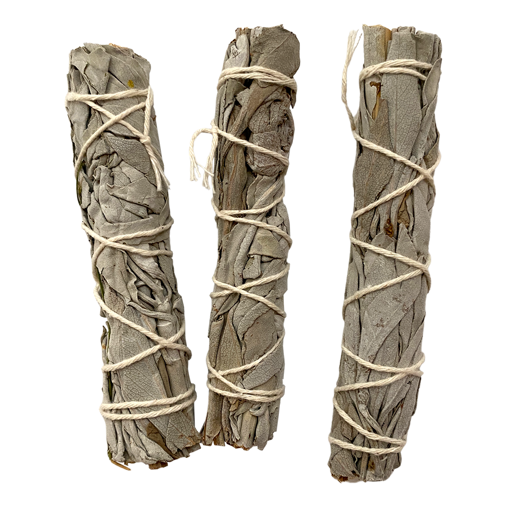 Slimline Sage Smudge Stick, White Sage 4&quot;