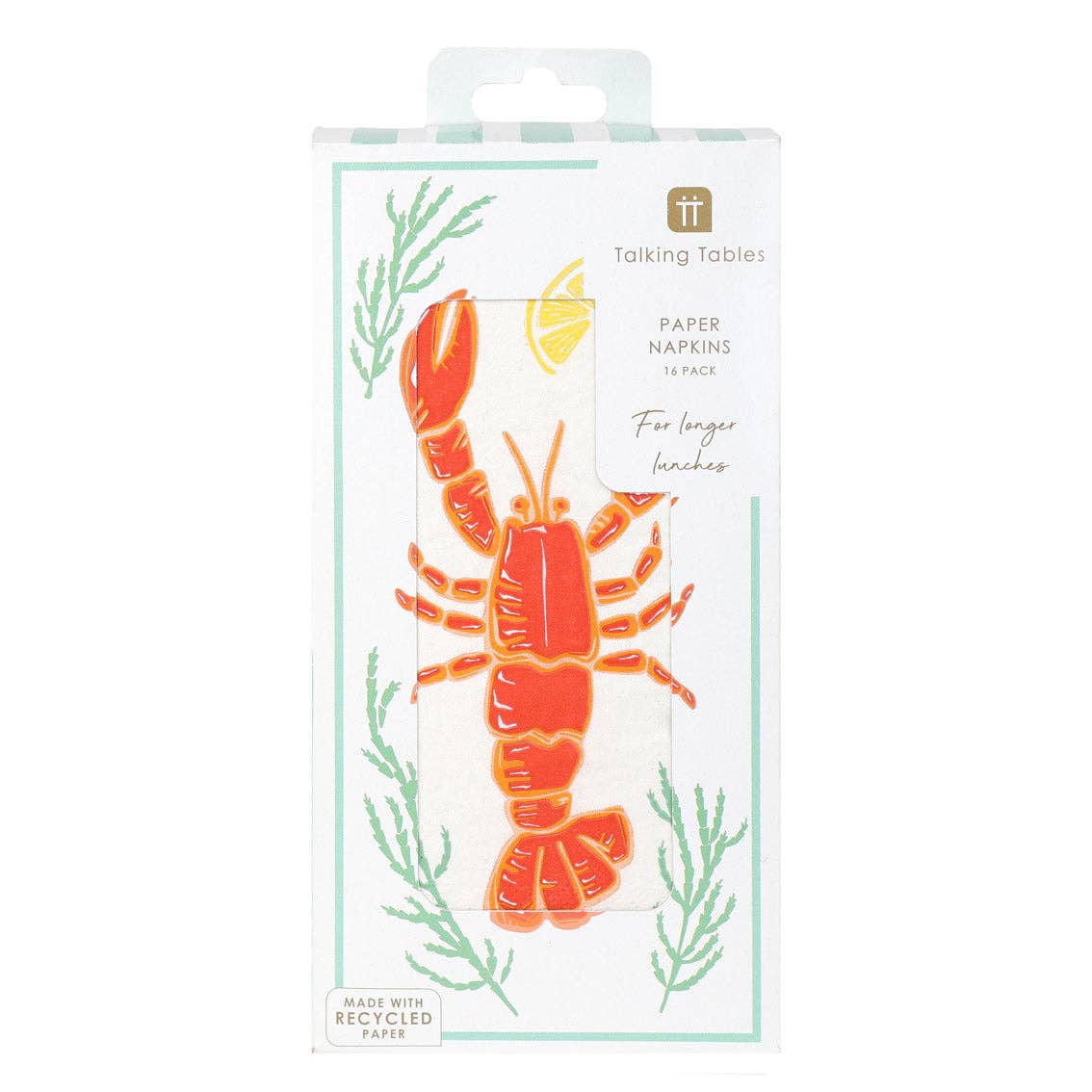 Lobster Long Lunch Paper Napkins - 16 Pack | Everyday |