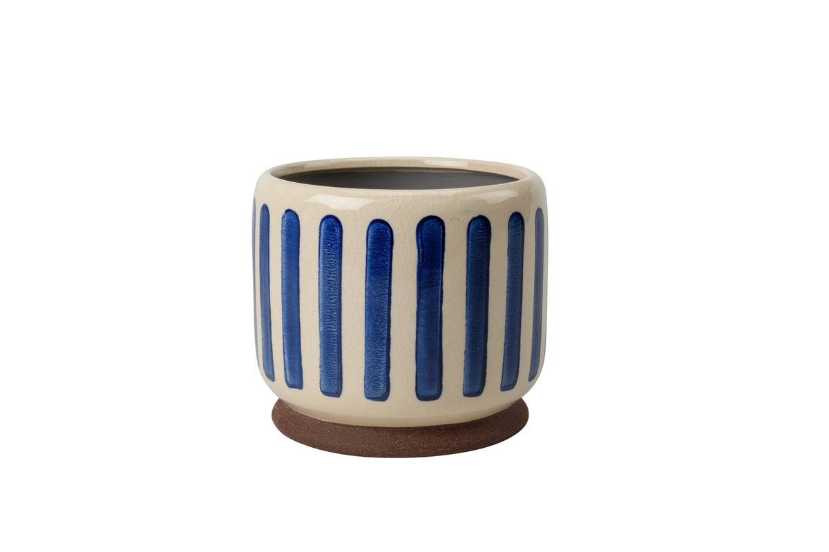 Collectors Indoor Pot 16cm Blue Stripe
