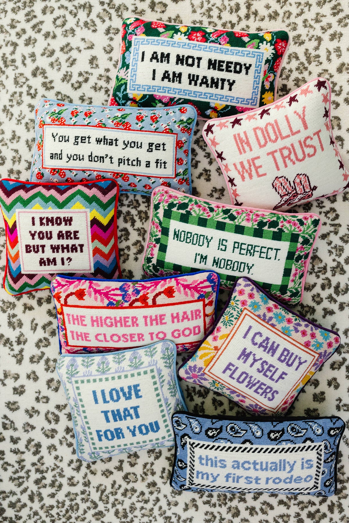 Trust Dolly Needlepoint Throw Cushion