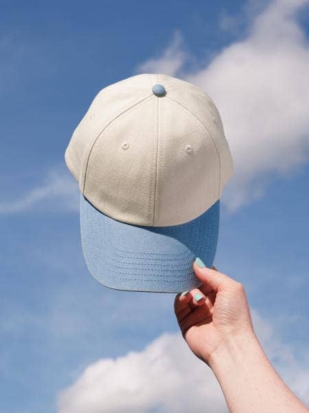 Beechfield Contrast Peak Vintage 6 Panel Dad Cap | Unisex | 100% Cotton | 8 Colours | One Size: Natural/Vintage Brown / One Size