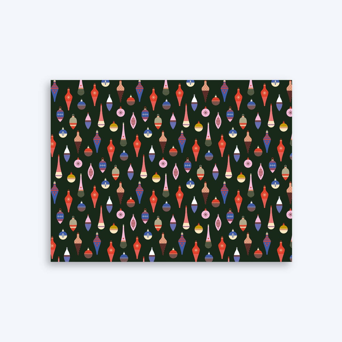 Double-Sided Vintage Baubles 01 — Christmas Wrapping Paper