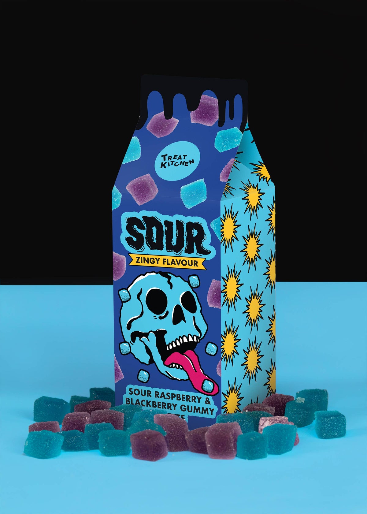 Sours Milk Carton Blue Raspberry and Blackberry: Default Title
