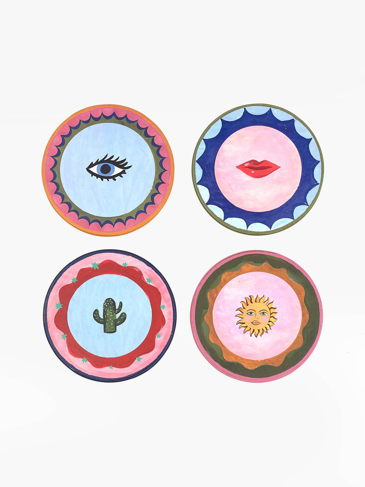 Eleanor Bowmer Set Of 4 Icon Cork Backed Coasters