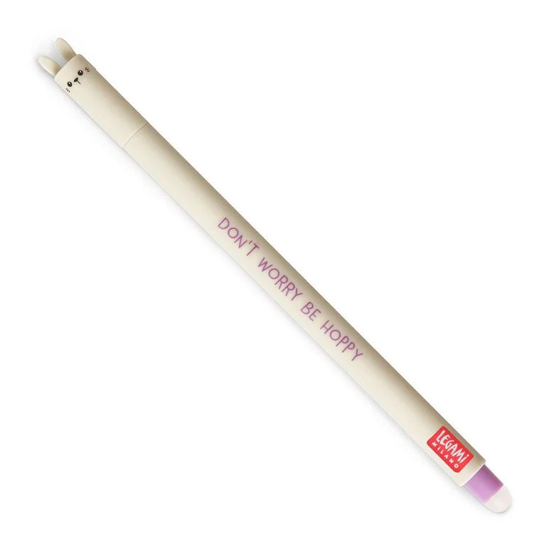 Don't Worry Be Hoppy Bunny Erasable Pen