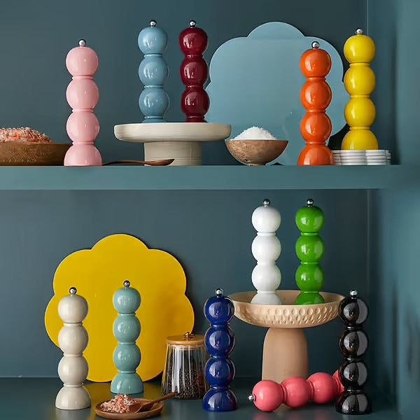 Chambray Blue Bobbin Salt or Pepper Mill