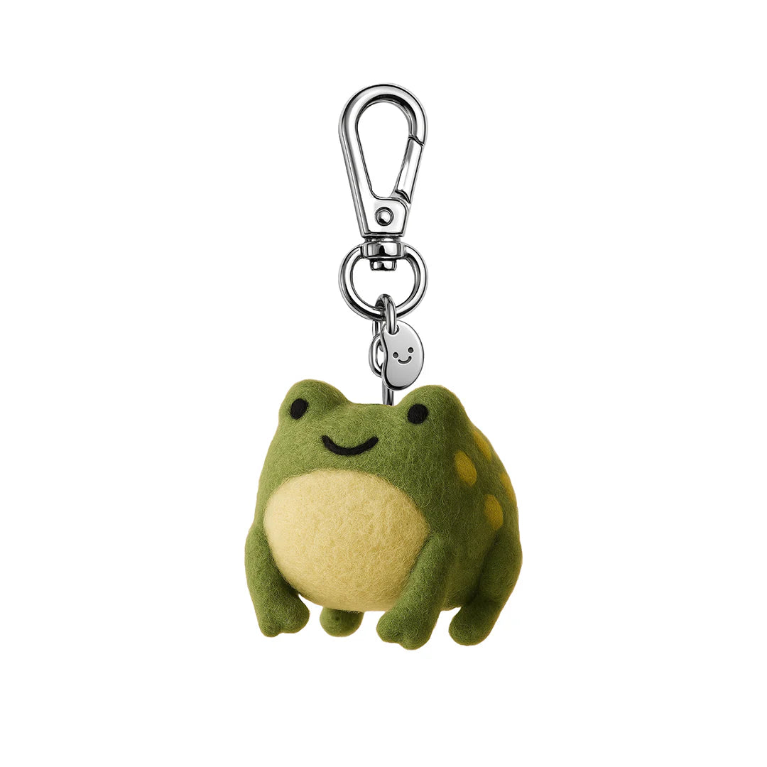 Frank The Frog Felt Keychain - Silly Beans