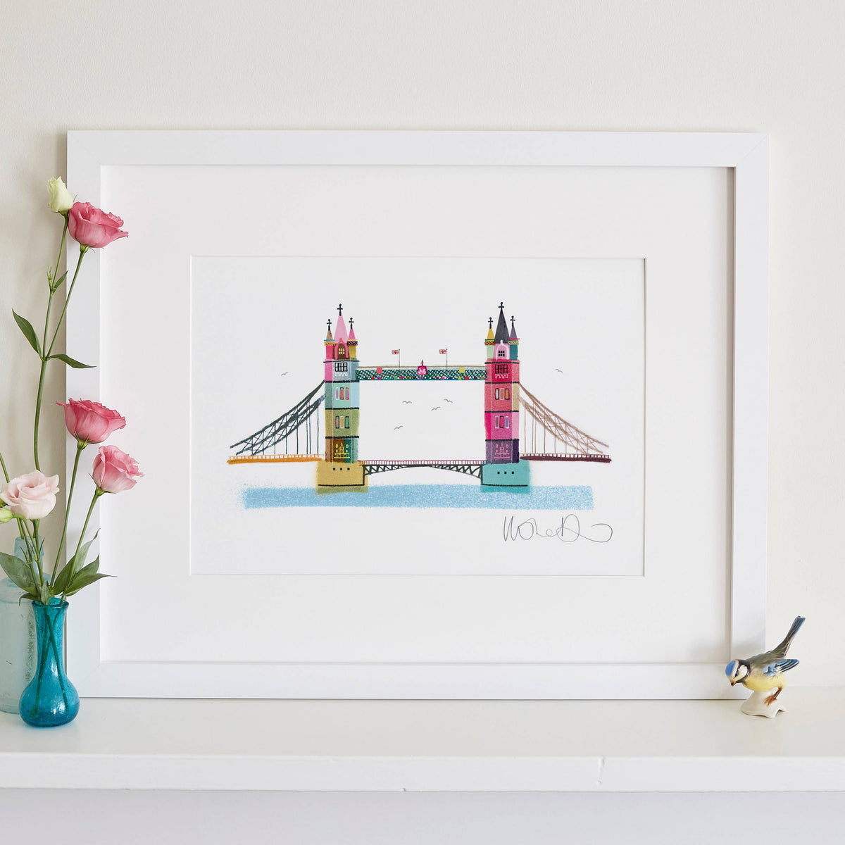 Tower Bridge Print, London Wall Art: A4